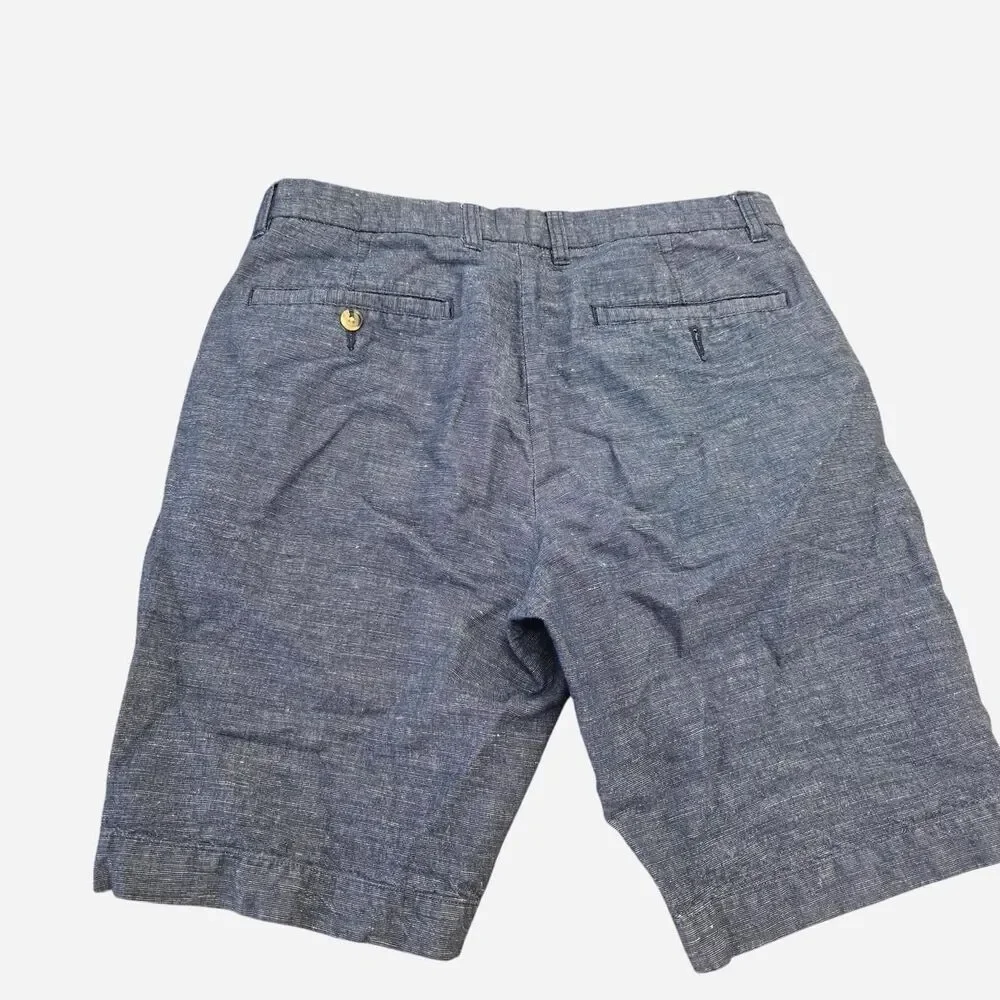 Ben Sherman Men's Size 32 blue linen shorts